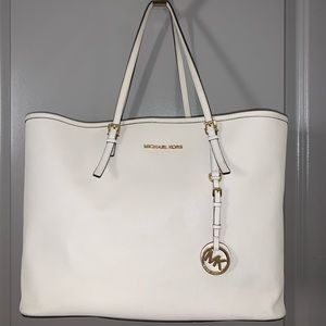 MICHAEL KORS “NEVER FULL” Leather tote bag